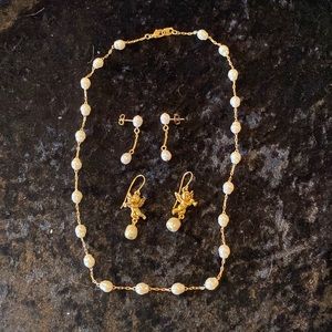 Necklace and earrings